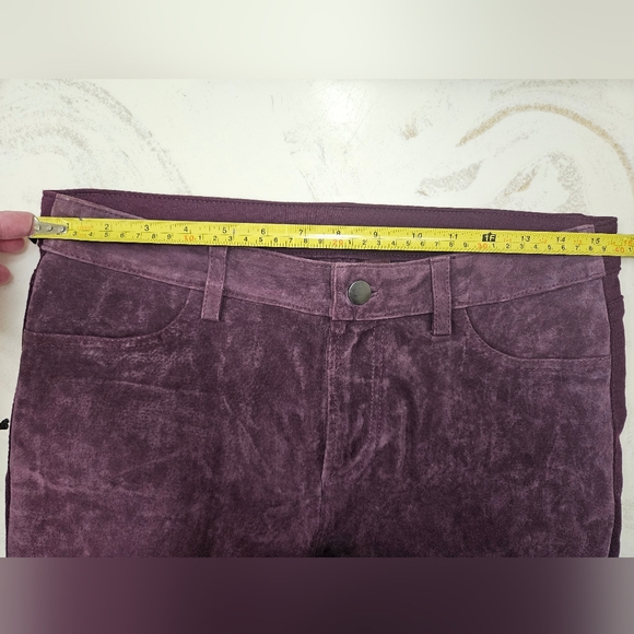 Hal Rubenstein Suede Leather Front Skinny Legged Pants Size 8 NWT - Picture 5 of 5